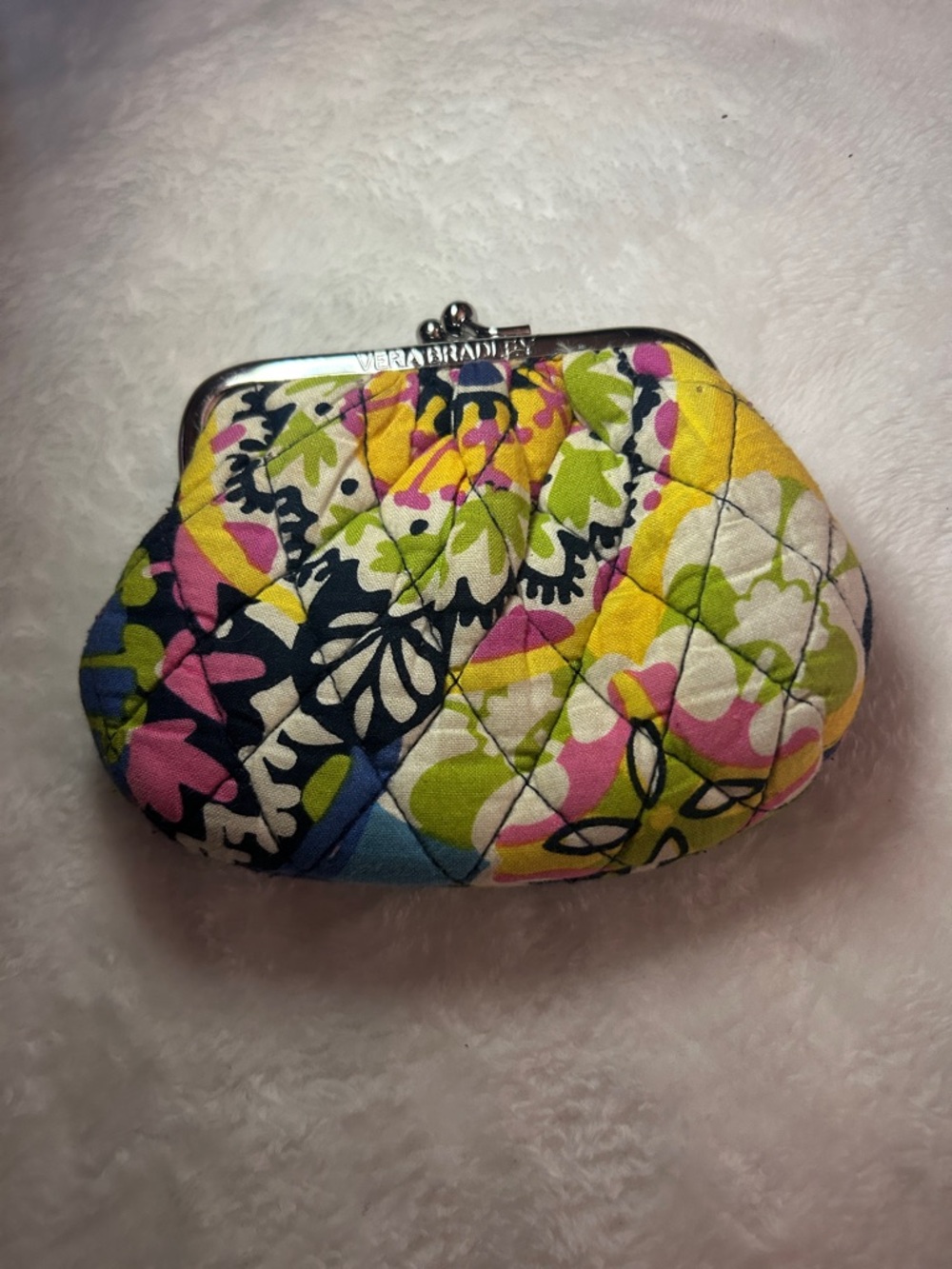 Vera Bradley Quilted Floral Kiss-Lock Coin Purse - Multicolor